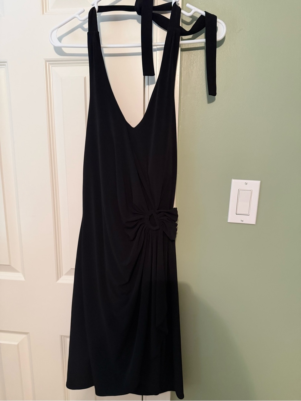 Tommy Bahama Black Midi Dress with Side Knot
